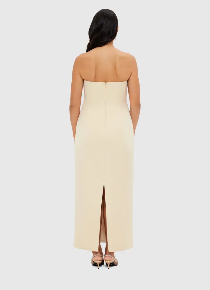 Dresses and Jumpsuits Rayna Bustier Maxi Dress 8211 Champagne 8211 LEO LIN Women