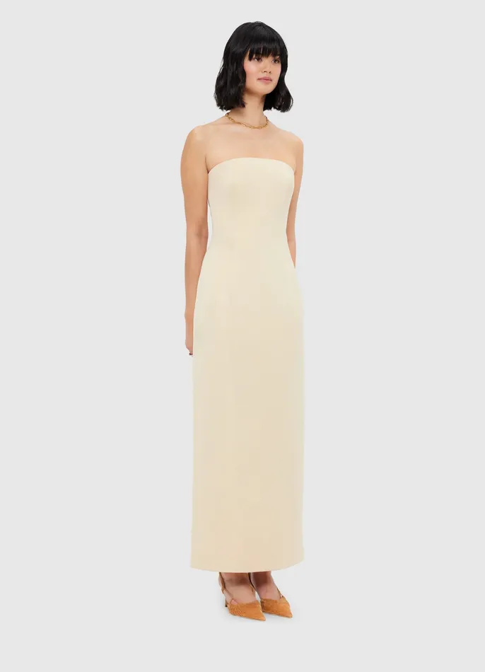 Dresses and Jumpsuits Rayna Bustier Maxi Dress 8211 Champagne 8211 LEO LIN Women
