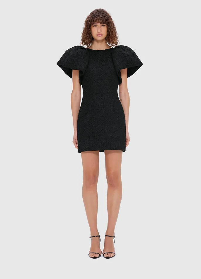 Dresses and Jumpsuits Women Dana Tweed Mini Dress 8211 Ebony LEO LIN