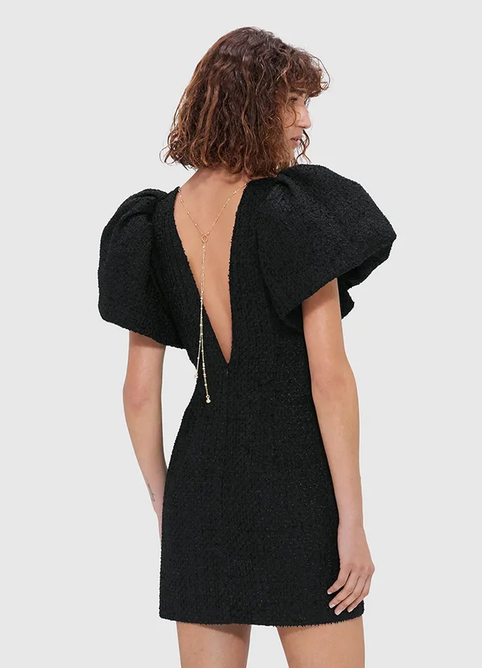 Dresses and Jumpsuits Women Dana Tweed Mini Dress 8211 Ebony LEO LIN