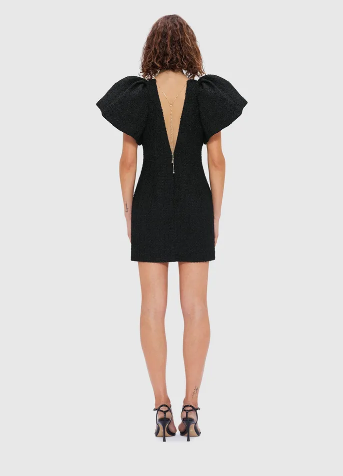 Dresses and Jumpsuits Women Dana Tweed Mini Dress 8211 Ebony LEO LIN