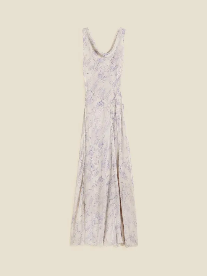 Dresses and Skirts Women Holzweiler Ditte Chiffon Print Dress Lilac Mix