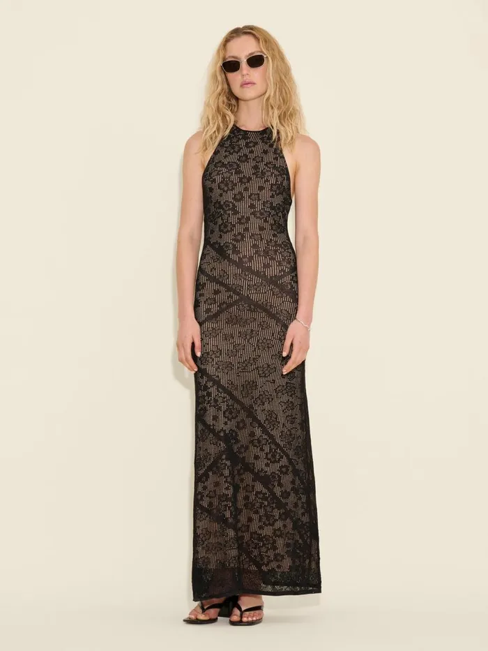 Dresses and Skirts Women Holzweiler Lace Knit Dress Black