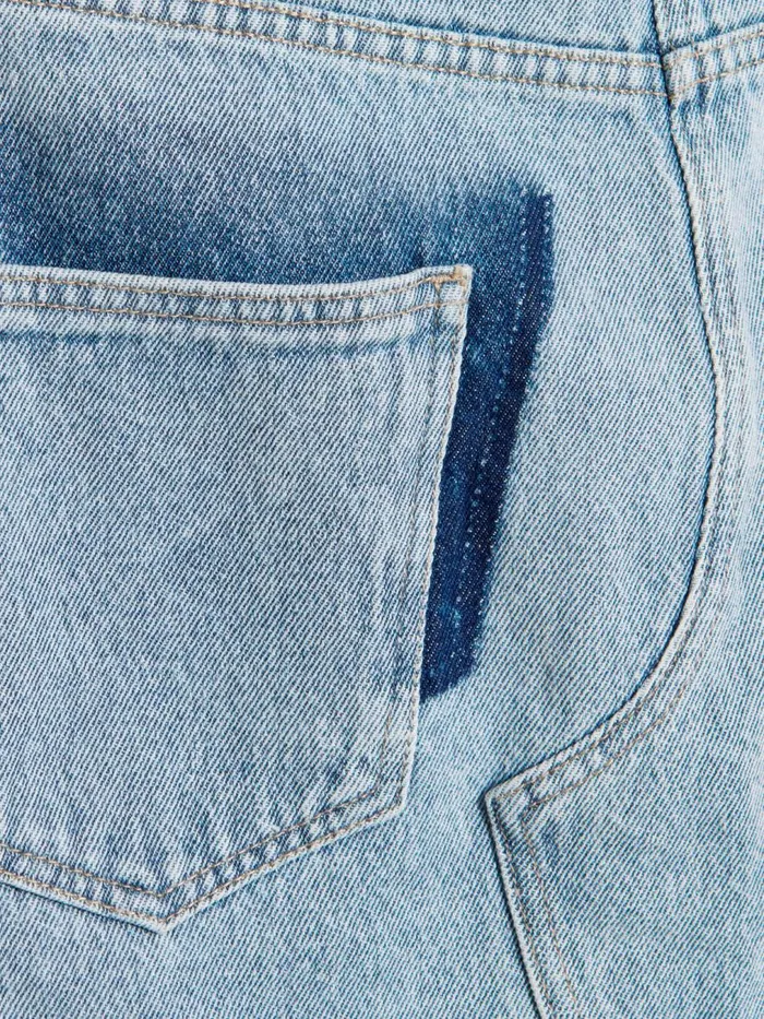 Dresses and Skirts Women Holzweiler Louisa Long Denim Skirt Lt Blue Mix