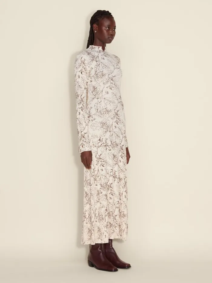 Dresses and Skirts Women Holzweiler Tulip Print Dress Ecru Mix