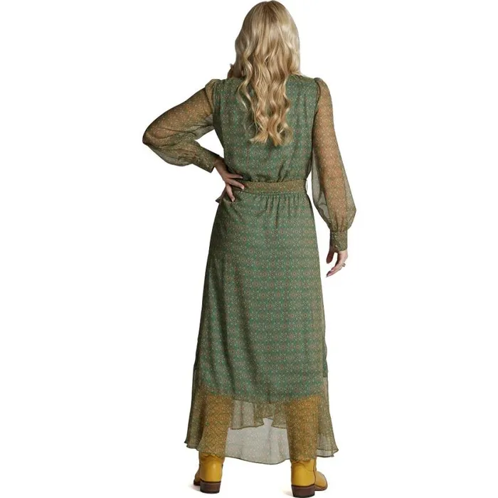 Dresses and Skirts Women Justin Boots Justin Wrap Maxi Dress Medallion Floral 040green041