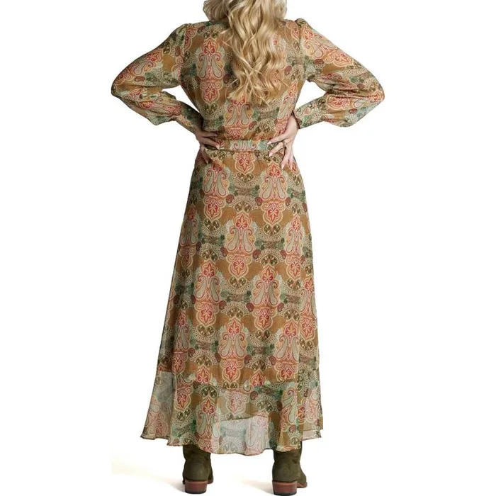 Dresses and Skirts Women Justin Boots Justin Wrap Maxi Dress Tan