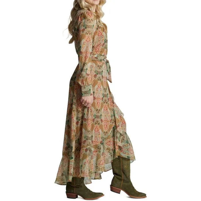 Dresses and Skirts Women Justin Boots Justin Wrap Maxi Dress Tan