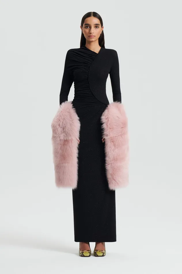 Dresses TINSEL DRAPE GOWN BLACK Scanlan Theodore Women