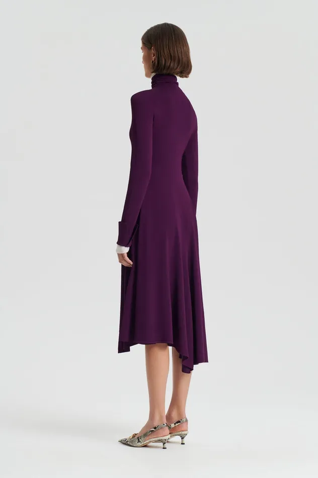 Dresses Women DRAPE HEM DRESS MULBERRY Scanlan Theodore Dresses Women DRAPE HEM DRESS MULBERRY Scanlan Theodore