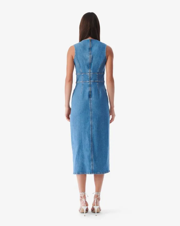 Dresses Women IRO ALBA LONG CUTOUT DENIM DRESS
