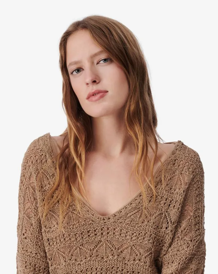 Dresses Women IRO LIZAMI VNECK CROCHET MINI DRESS