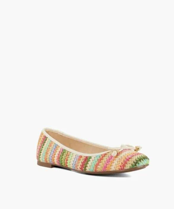 Dune London Ballet Pumps Women Hallo Multi CharmDetail Ballet Shoes Multi Synthetic