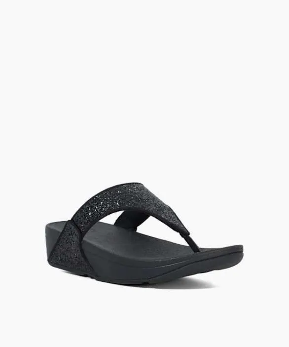 Dune London Black Sandals Women Lulu Glitter To Black Glitter Toe Post Sandals Black