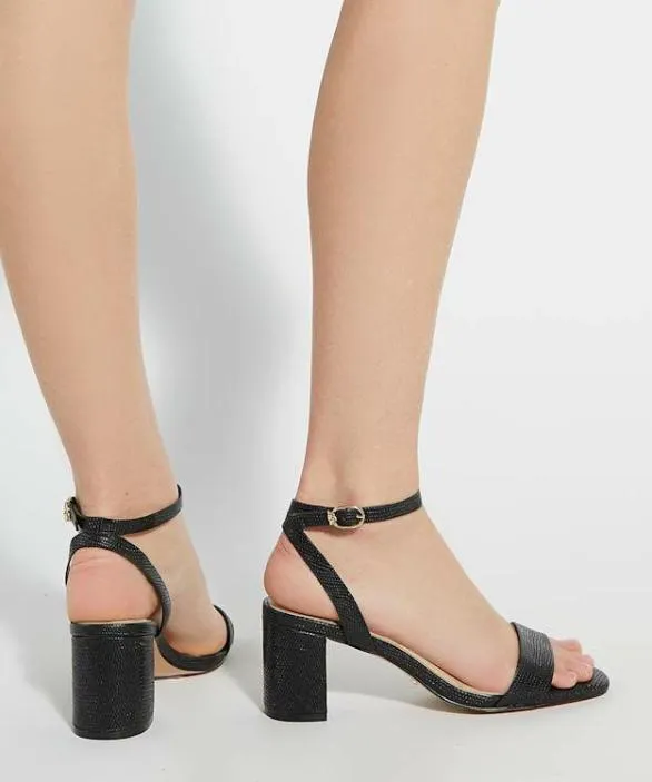 Dune London Black Sandals Women Melini Black Block Heel Sandals Black