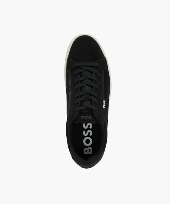 Dune London Black Shoes Men Rhys Tenn Black Cup Sole Trainers Black