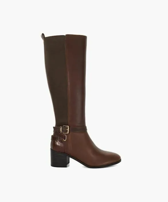 Dune London Brown Boots Women Tilburies Brown Leather Round Toe Riding Boots Brown Dune London Brown Boots Women Tilburies Brown Leather Round Toe Riding Boots Brown