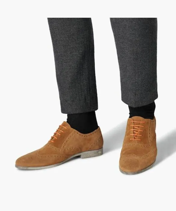 Dune London Brown Shoes Men Rayman Tc Tan Smart Wingtip Oxford Shoes Brown