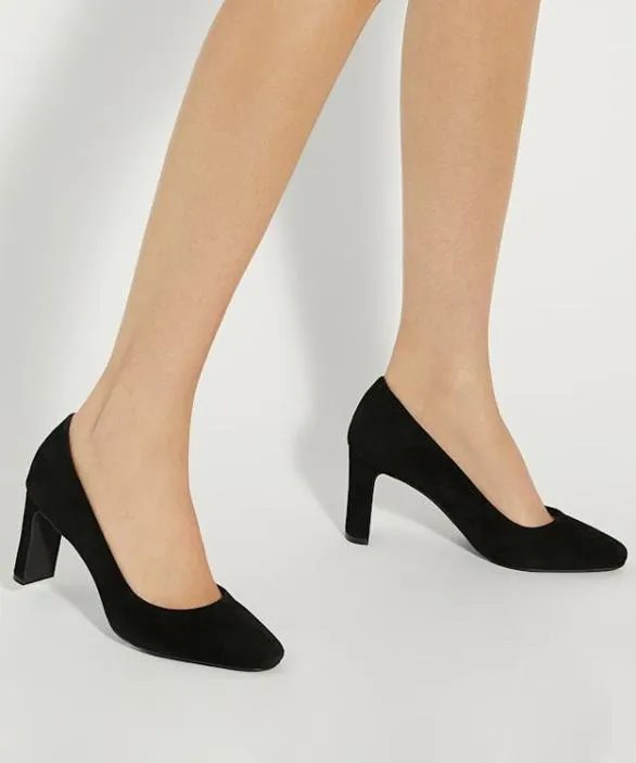 Dune London Court Shoes Women Arriving Black High Block Heel Court Shoes Black