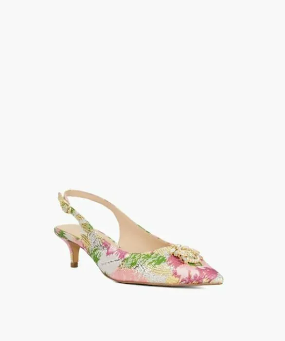 Dune London Court Shoes Women Context Pink Dune Bug Embellished Kitten Heels Pink
