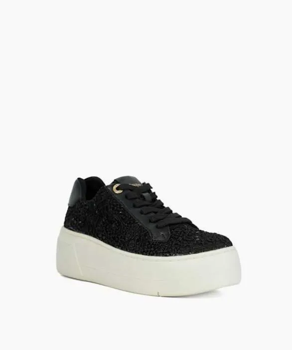 Dune London Episode Trainers Women Episode Black Lace Up Flatform Trainers Neutral