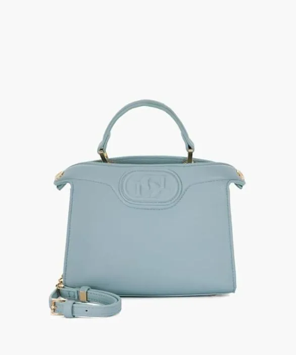 Dune London Tote Bags Women Daily Light Blue Embossed Logo Tote Bag Blue