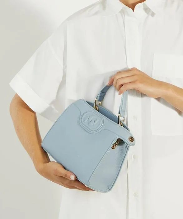 Dune London Tote Bags Women Daily Light Blue Embossed Logo Tote Bag Blue
