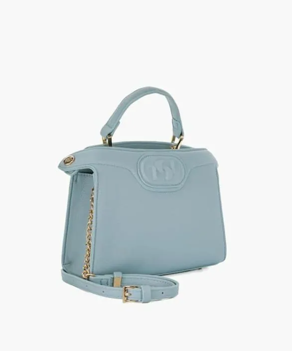 Dune London Tote Bags Women Daily Light Blue Embossed Logo Tote Bag Blue