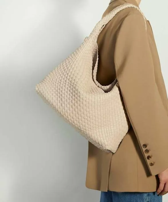 Dune London Tote Bags Women Deliberate L Taupe Woven Shoulder Bag Neutral