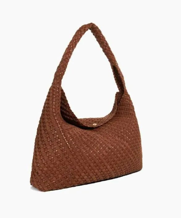 Dune London Tote Bags Women Deliberate XL Tan Extra Large Woven Shoulder Bag Brown