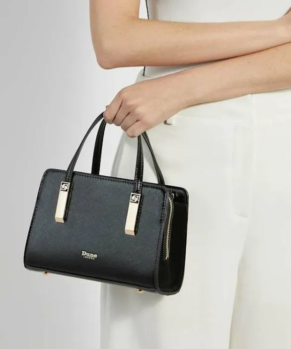 Dune London Tote Bags Women Dinkydenbeigh Black Small Tote Bag Neutral Synthetic