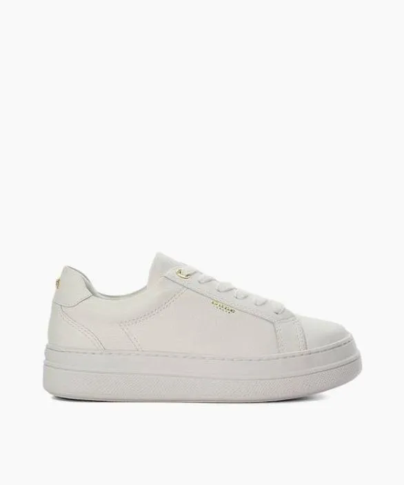 Dune London Trainers Women Eastern White Branded Chunky Cup Sole Trainers White Dune London Trainers Women Eastern White Branded Chunky Cup Sole Trainers White