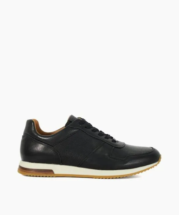 Dune London Wide Fit Shoes Men Trilogy Black Wide Fit LaceUp Runner Trainers Black Dune London Wide Fit Shoes Men Trilogy Black Wide Fit LaceUp Runner Trainers Black