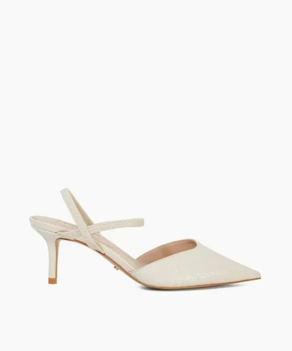 Dune London Wide Fit Shoes Women Classical Ecru Wide Fit Pointed Courts With Elasticated Straps Neutral Dune London Wide Fit Shoes Women Classical Ecru Wide Fit Pointed Courts With Elasticated Straps Neutral