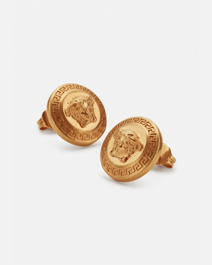 Earrings MenWomen Versace Tribute Stud Earrings Gold