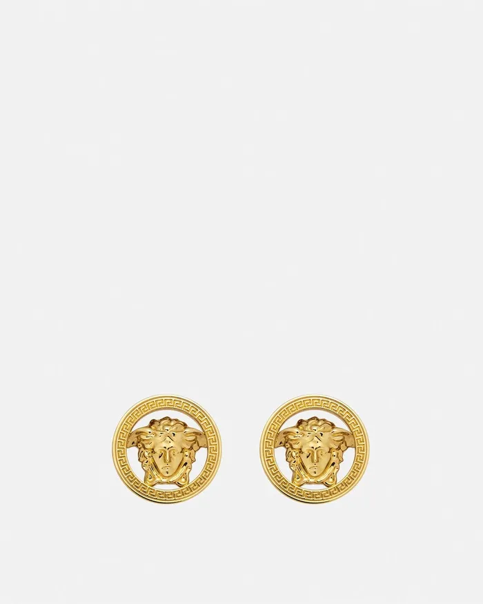Earrings Women Versace Medusa 03995 Earrings Light Gold