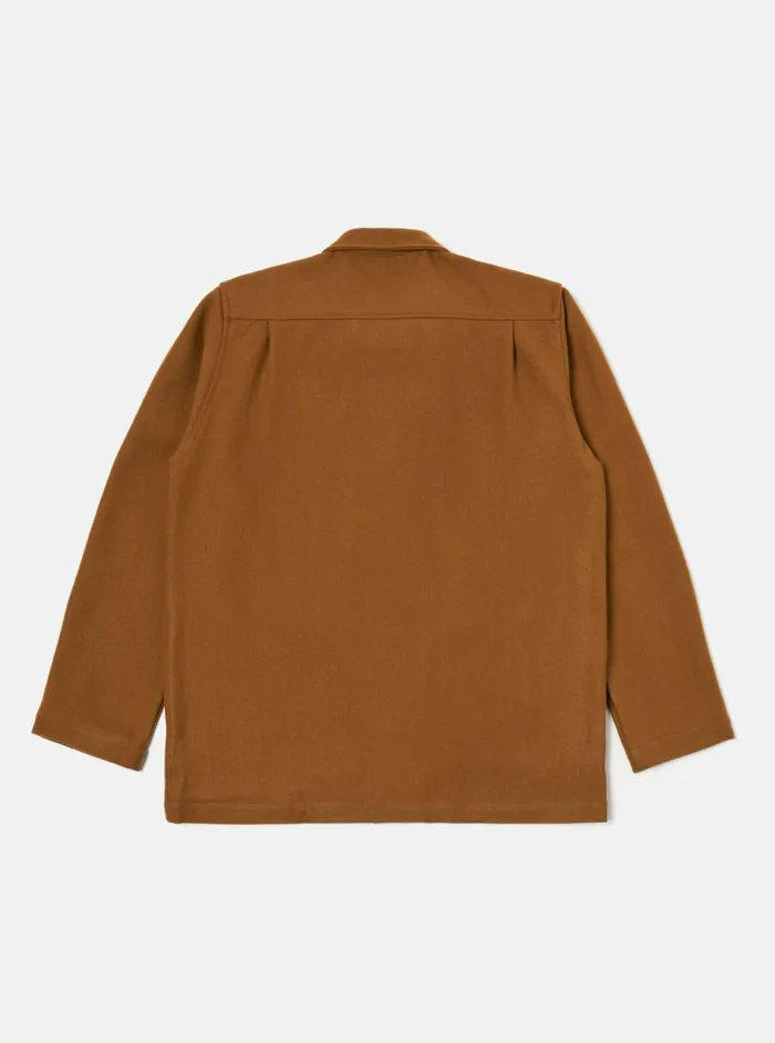 Easy Jacket In Camel Melton Men Universal Works Overshirts