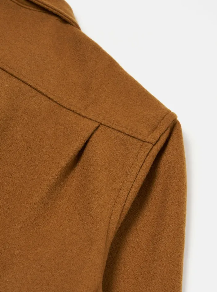 Easy Jacket In Camel Melton Men Universal Works Overshirts
