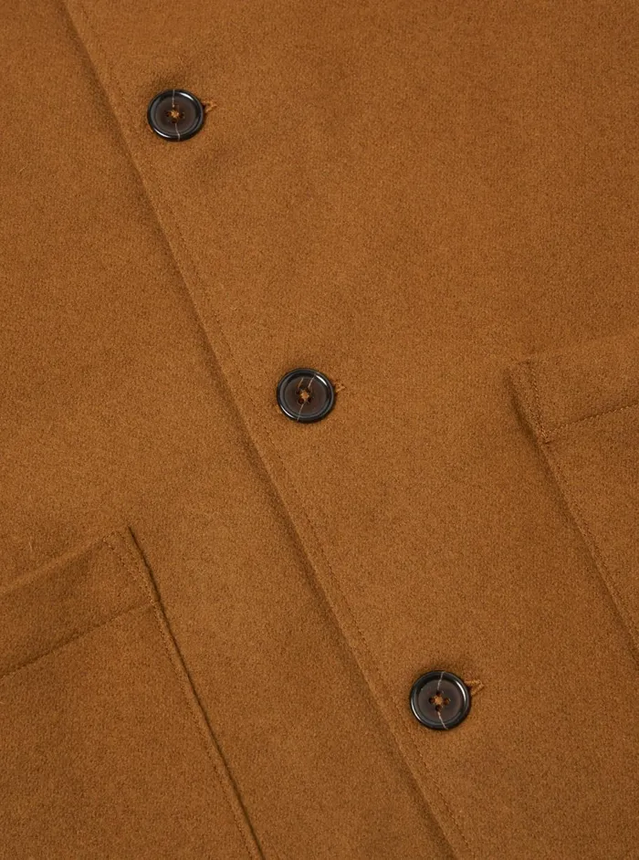 Easy Jacket In Camel Melton Men Universal Works Overshirts