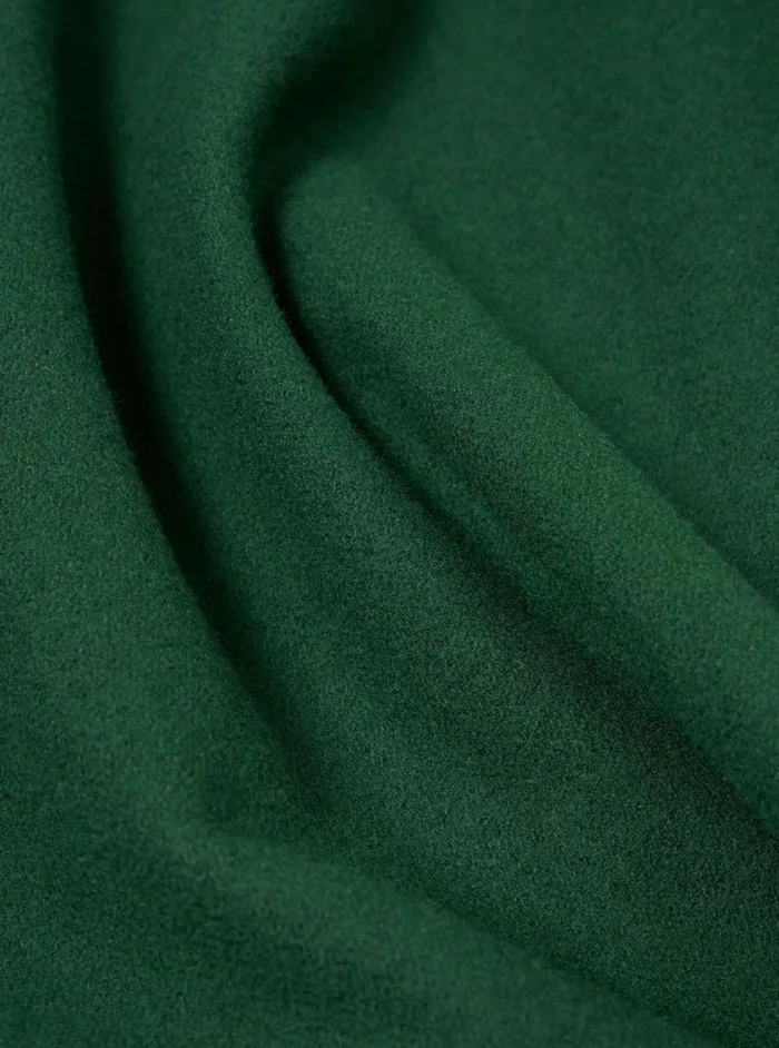 Easy Jacket In Green Melton Men Universal Works Overshirts