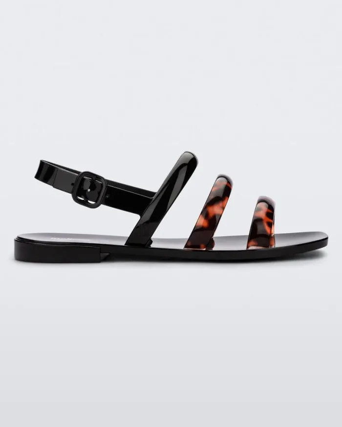 Essential Wave Blacktortoise Women Melissa Sandals