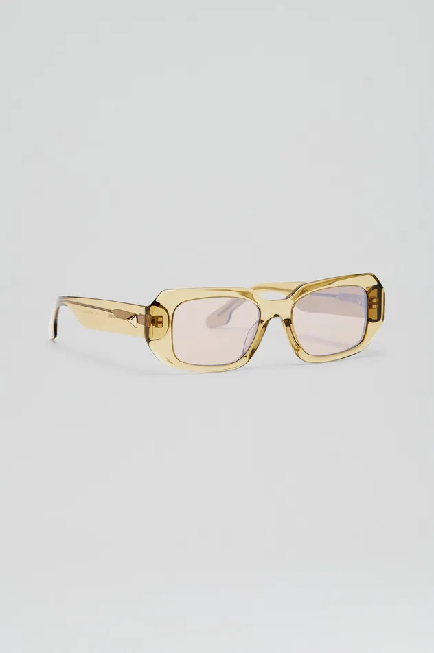 Eyewear Scanlan Theodore Women ST BOLD RECTANGLE SUNGLASSES SAHARA Eyewear Scanlan Theodore Women ST BOLD RECTANGLE SUNGLASSES SAHARA