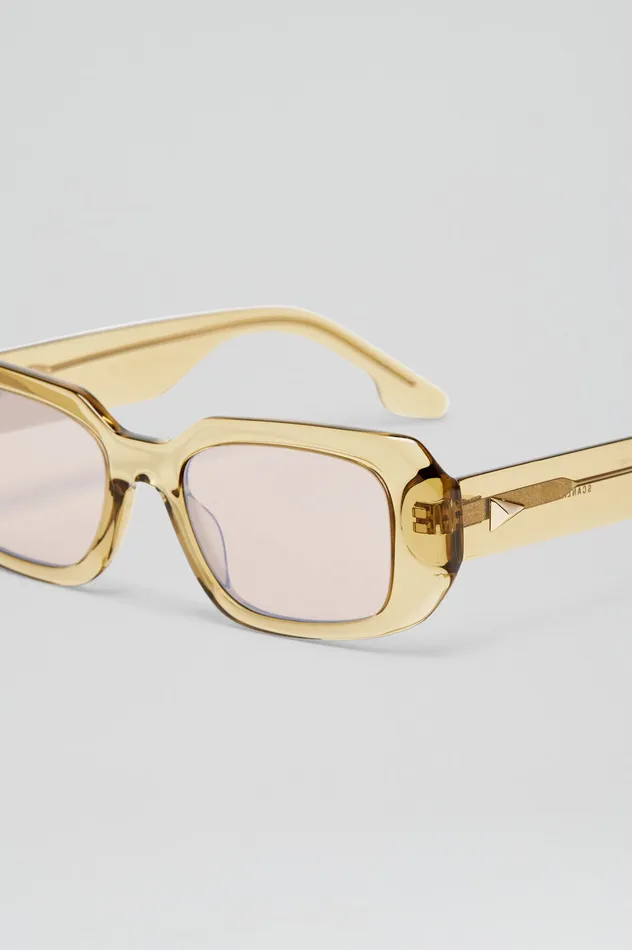 Eyewear Scanlan Theodore Women ST BOLD RECTANGLE SUNGLASSES SAHARA Eyewear Scanlan Theodore Women ST BOLD RECTANGLE SUNGLASSES SAHARA
