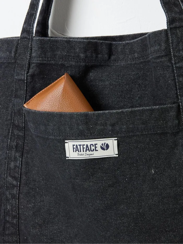 Fat Face Bags and Purses Astrid Black Pocket Tote Bag 8211 Women