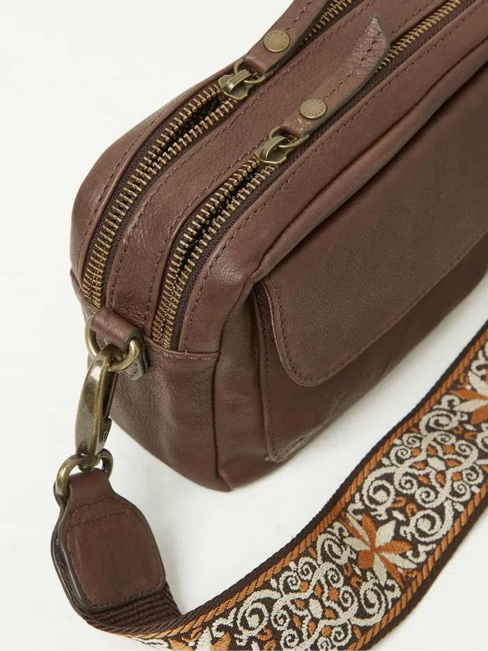 Fat Face Bags and Purses Brown The Oslo Camera CrossBody Bag 8211 Women