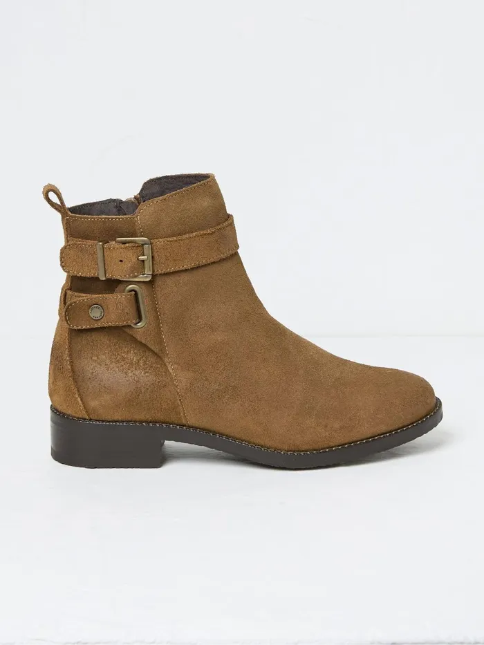 Fat Face Boots Avery Tan Brown Buckle Boots 8211 Women