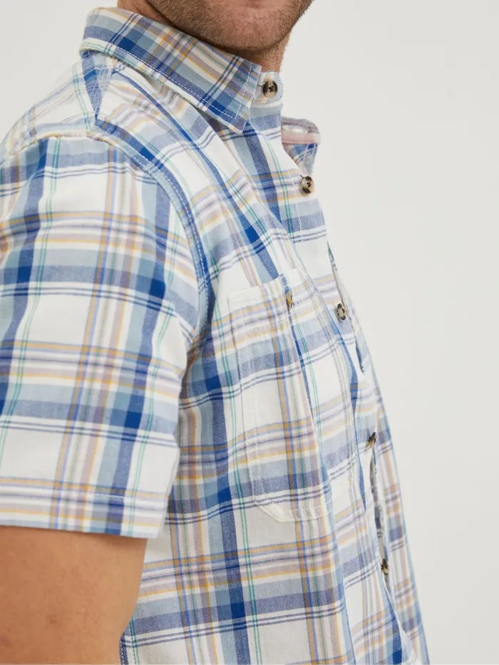 Fat Face Coats and Jackets Blue Gibbard Check Shirt 8211 Men
