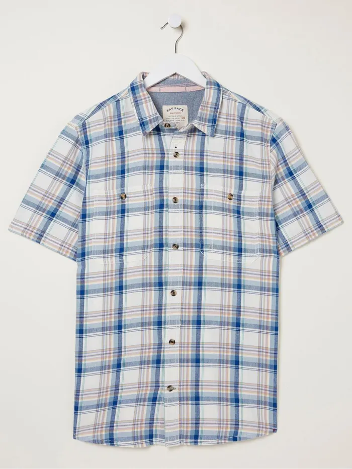 Fat Face Coats and Jackets Blue Gibbard Check Shirt 8211 Men