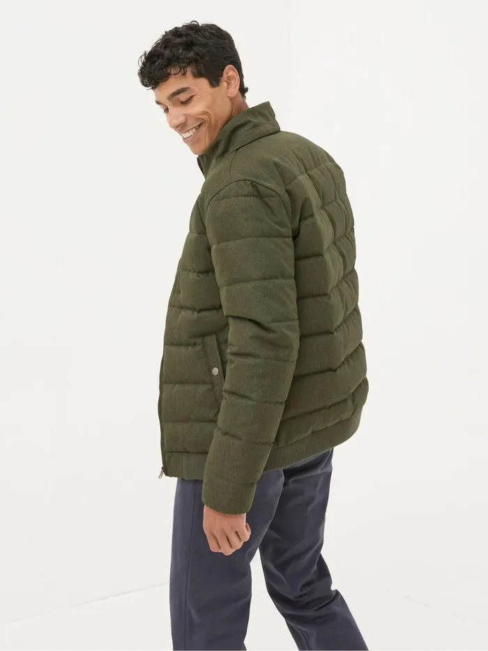 Fat Face Coats and Jackets Exmouth Khaki Green Quilted Jacket 8211 Men