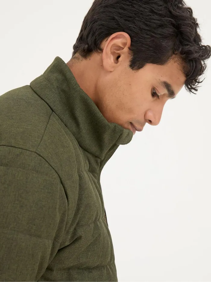 Fat Face Coats and Jackets Exmouth Khaki Green Quilted Jacket 8211 Men